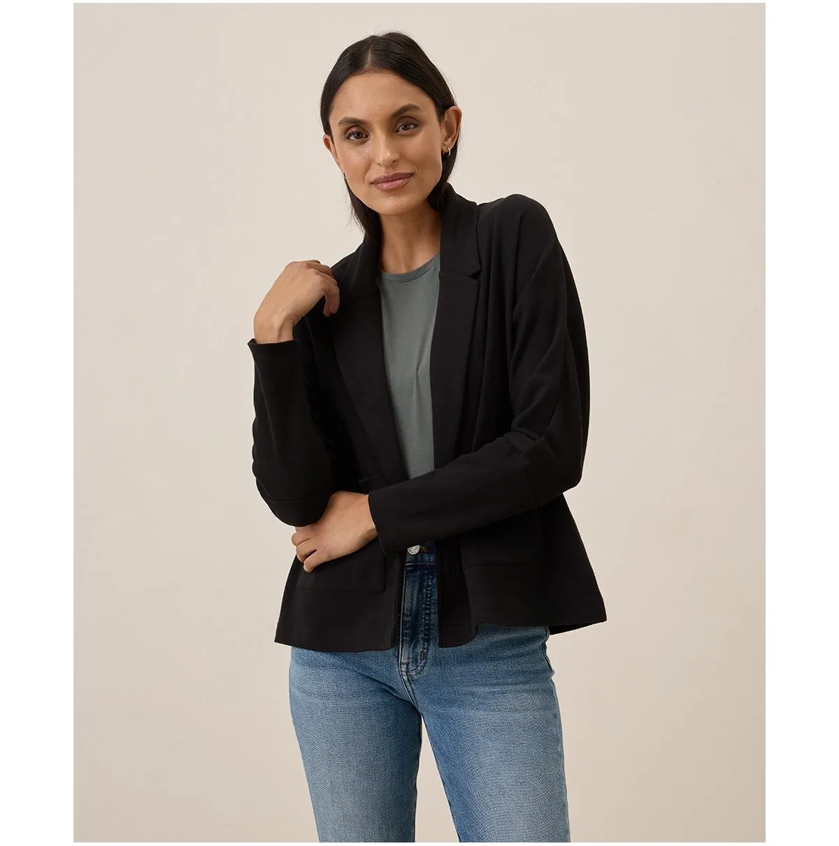 Organic Cotton Airplane Relaxed Blazer by Pact