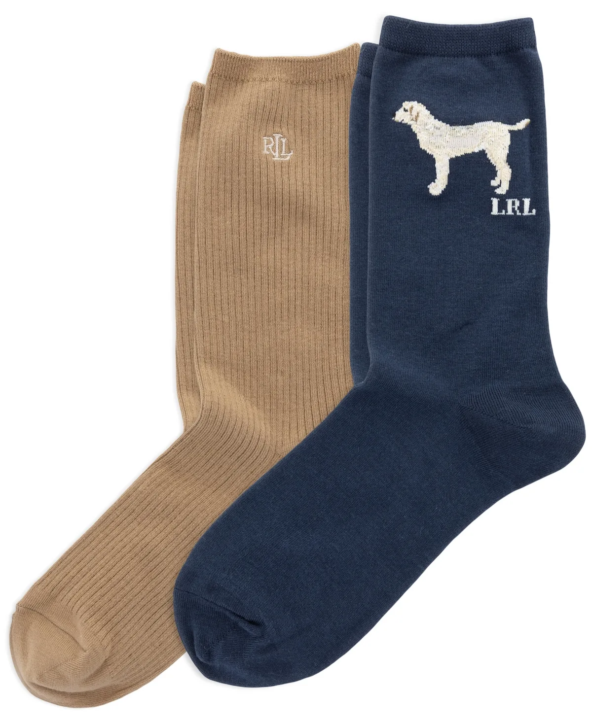 Vizsla Ribbed Crew Socks, 2-Pack by Ralph Lauren