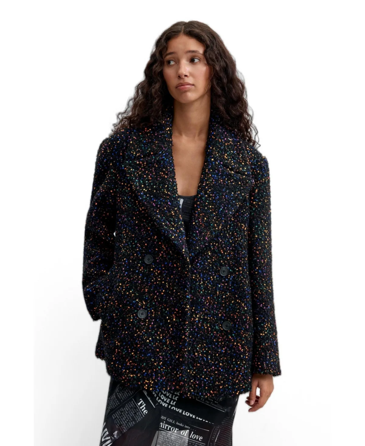 Short Wool Coat by Desigual
