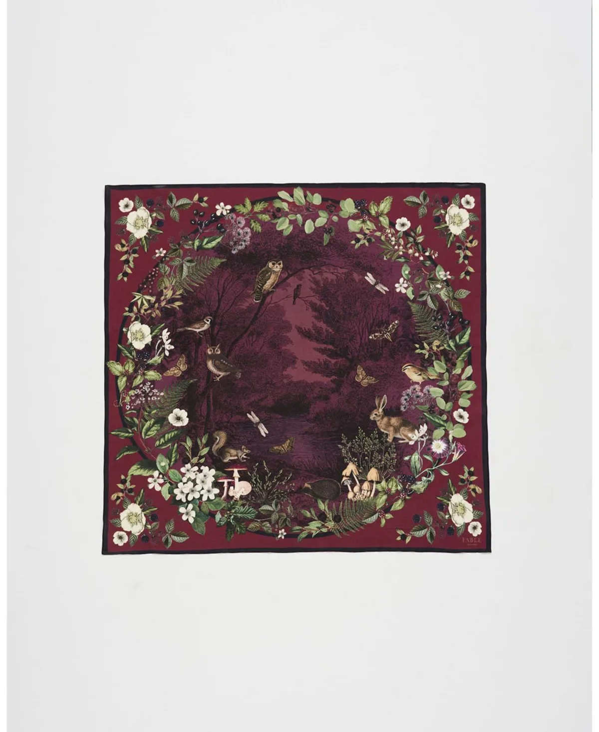 Orla Narrative Medium Square Scarf by Fable England