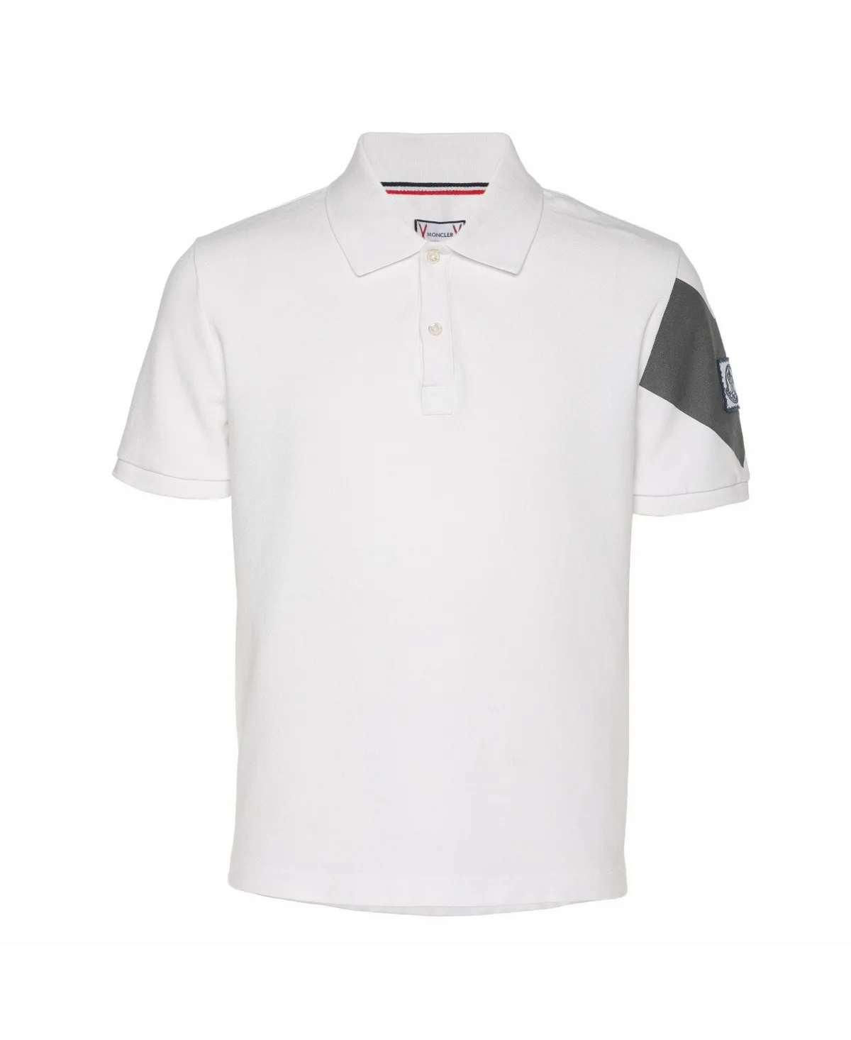 Pre-Owned Logo Patch Color-Block Polo Shirt by Moncler