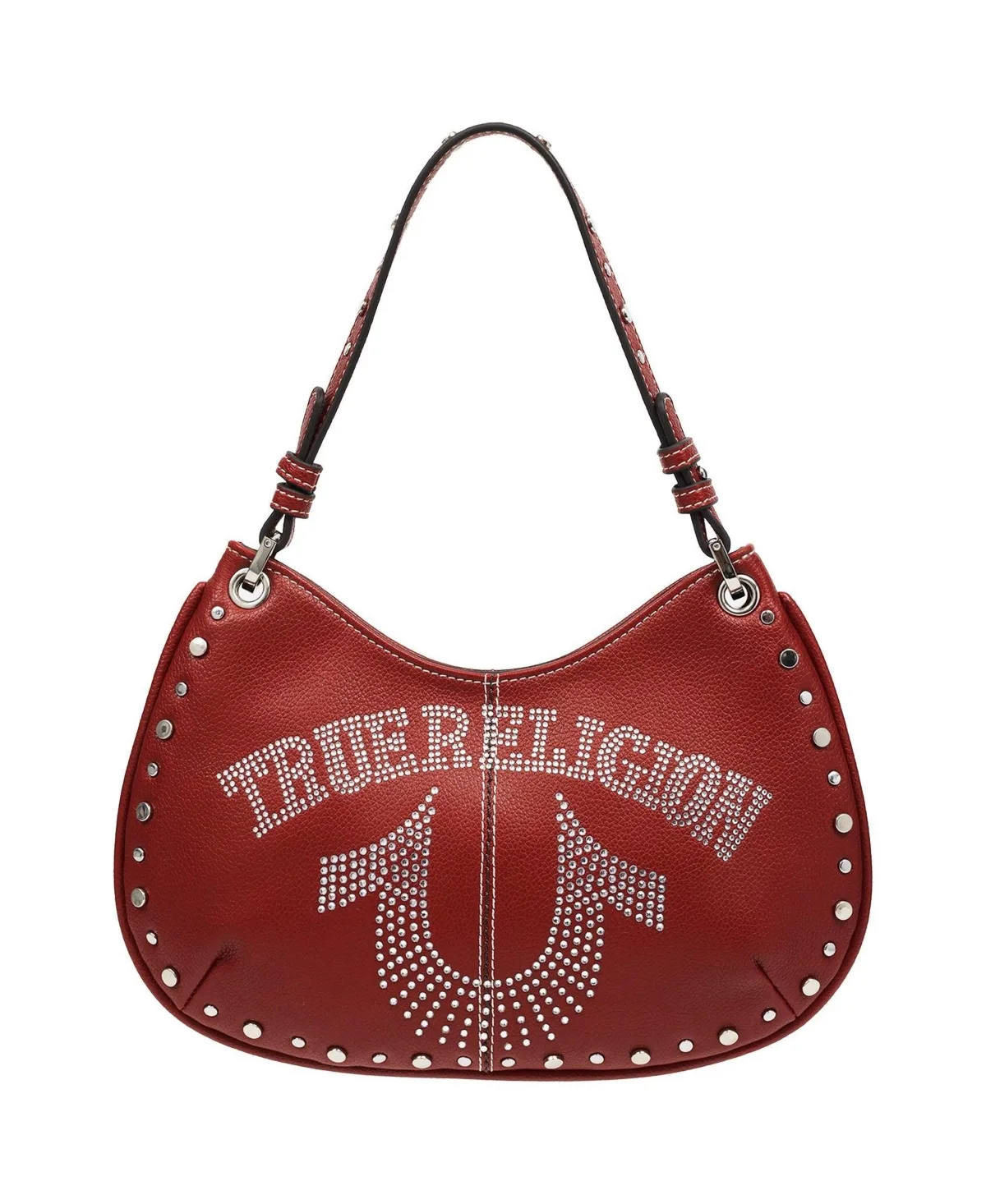 Studs and Bling Horseshoe Hobo Bag by True Religion