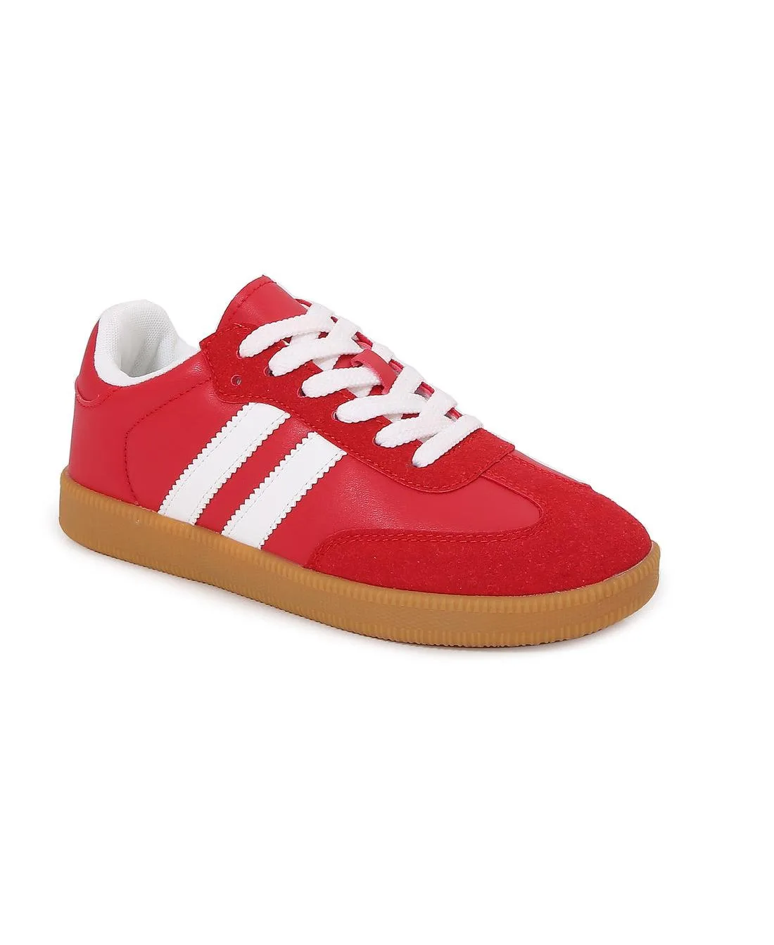Lisa Retro Stripe Gum Sole Sneakers by Berness