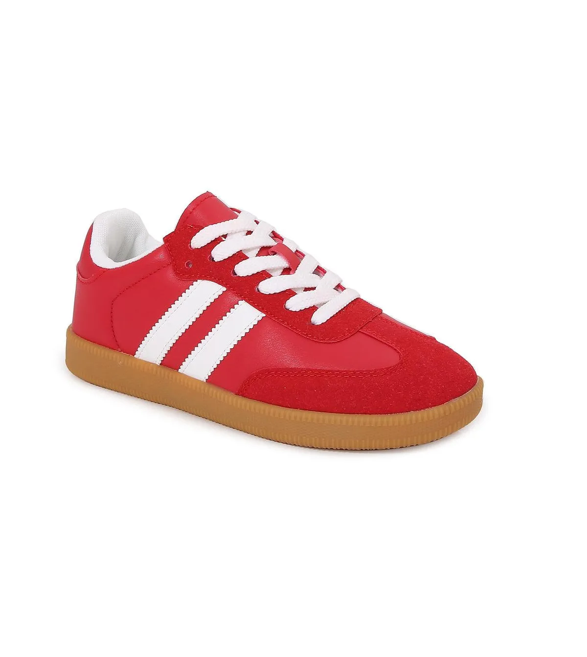 Lisa Retro Stripe Gum Sole Sneakers by Berness