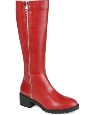 Morgaan Lug Sole Knee High Boots Regular Wide Calf Extra Wide Calf