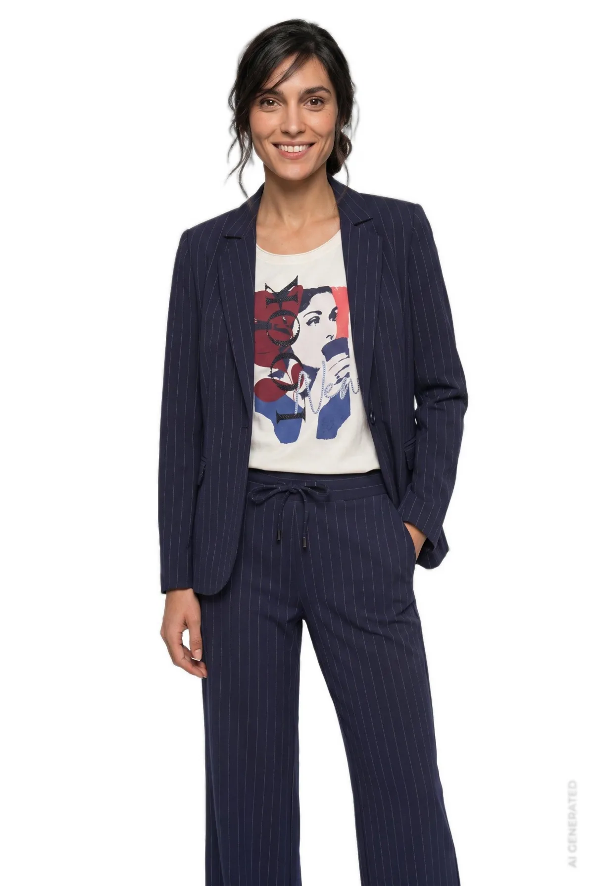Pinstripe Blazer by Olsen