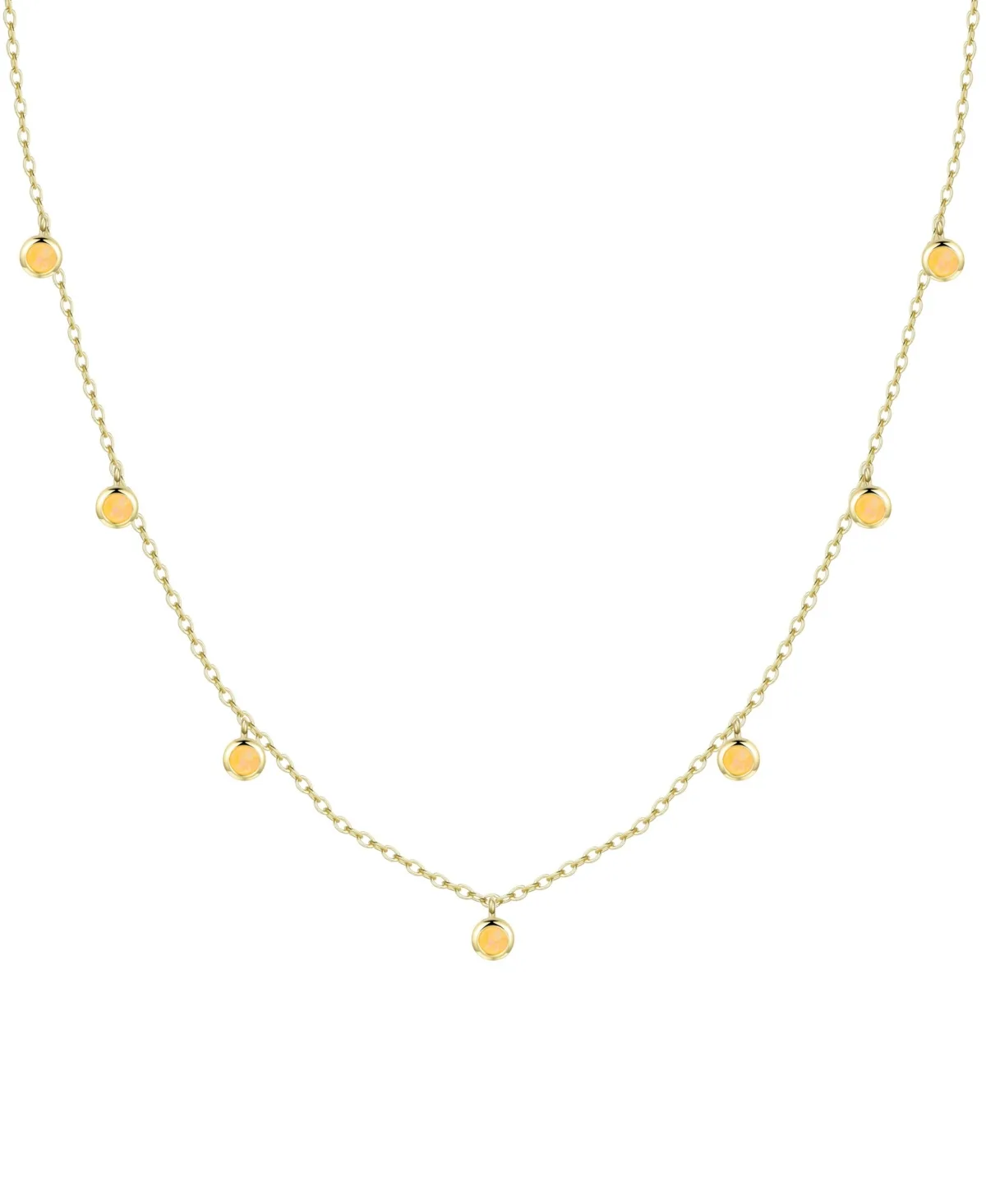 Dew Drops Necklace with Lab Grown Opal