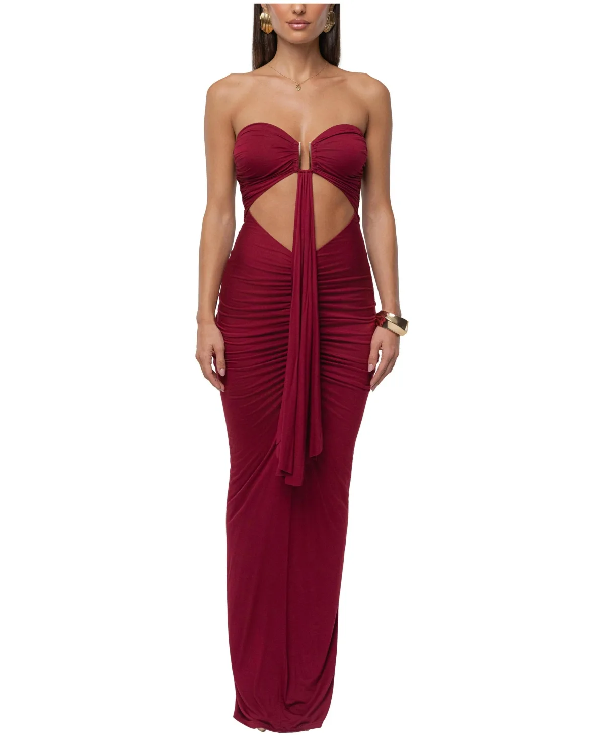 Atlantis Drape Maxi Dress by Jluxlabel