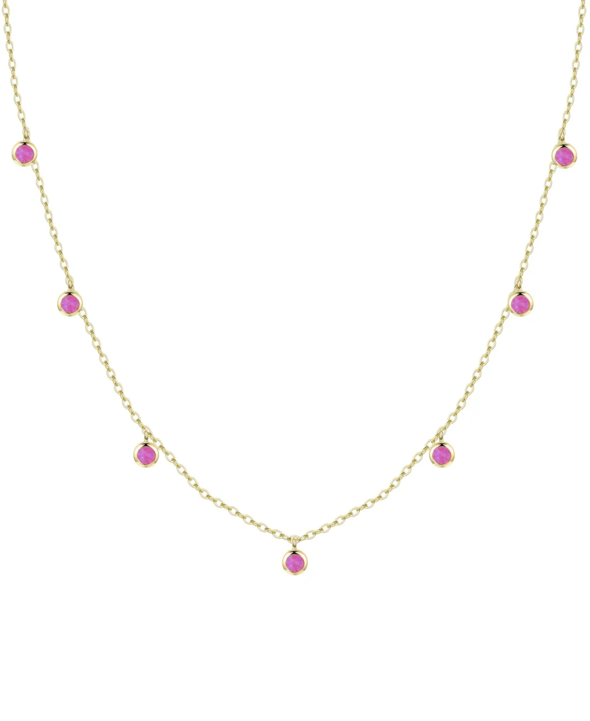 Dew Drops Necklace with Lab Grown Opal