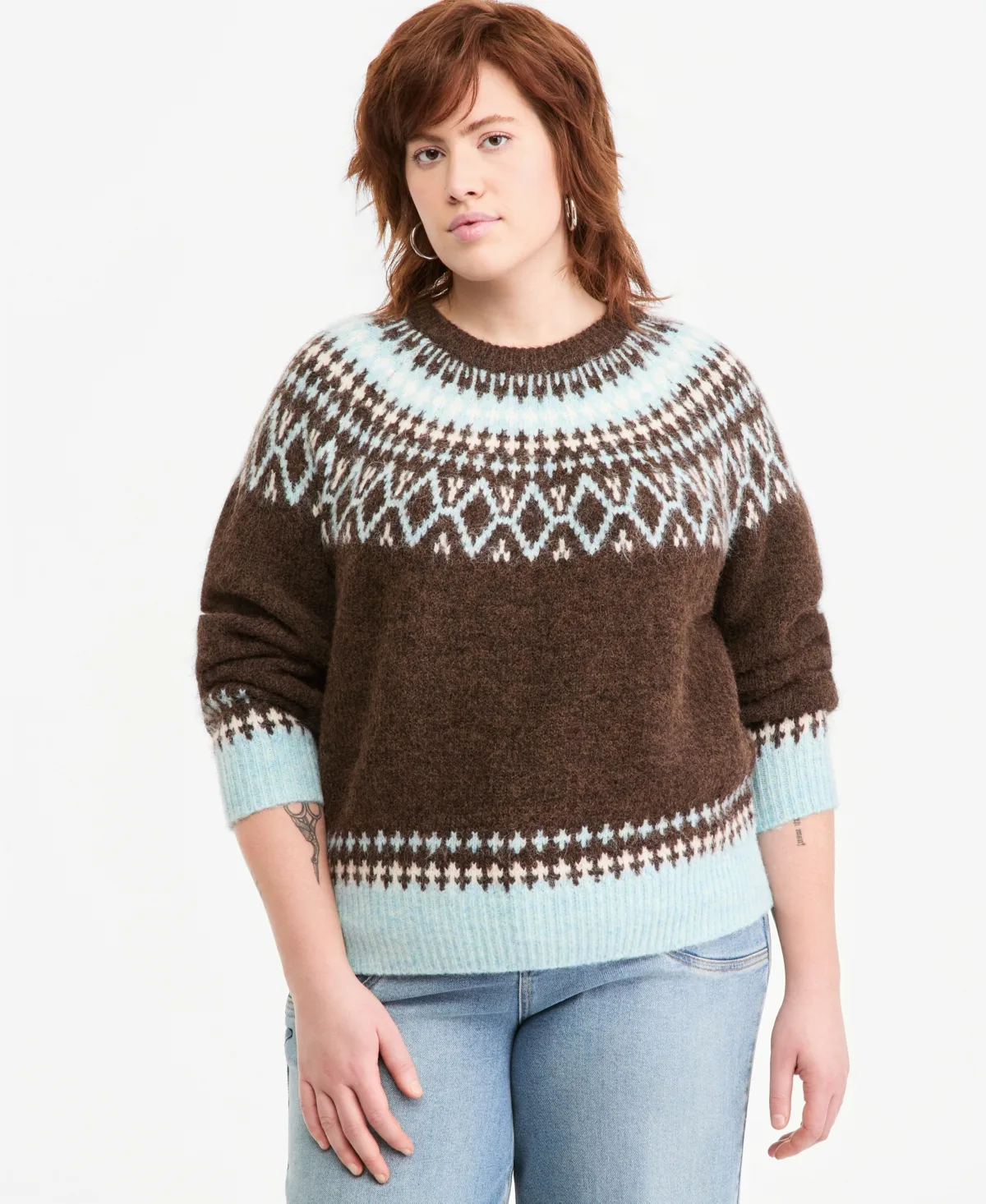 Fair-Isle Crewneck Sweater
