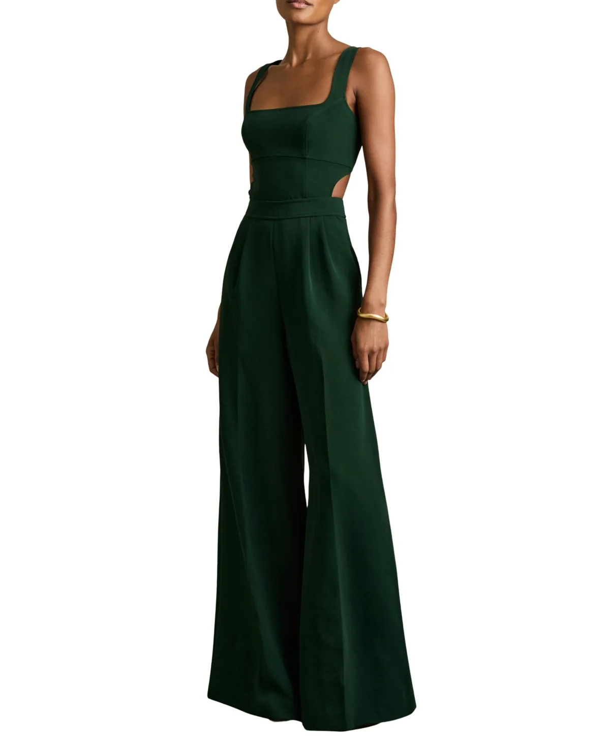 Reiss Dion Sleeveless Open Back Wide-Leg Jumpsuit by Reiss
