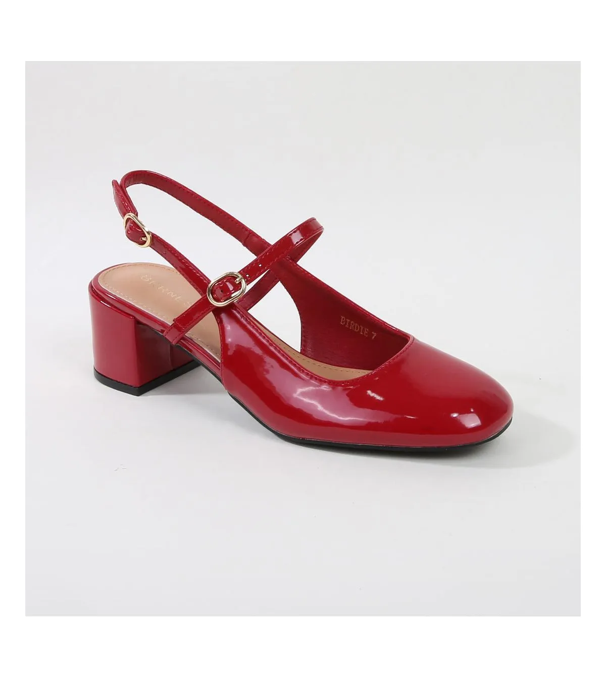 Berness Birdie MaryJane Block Heels by Berness