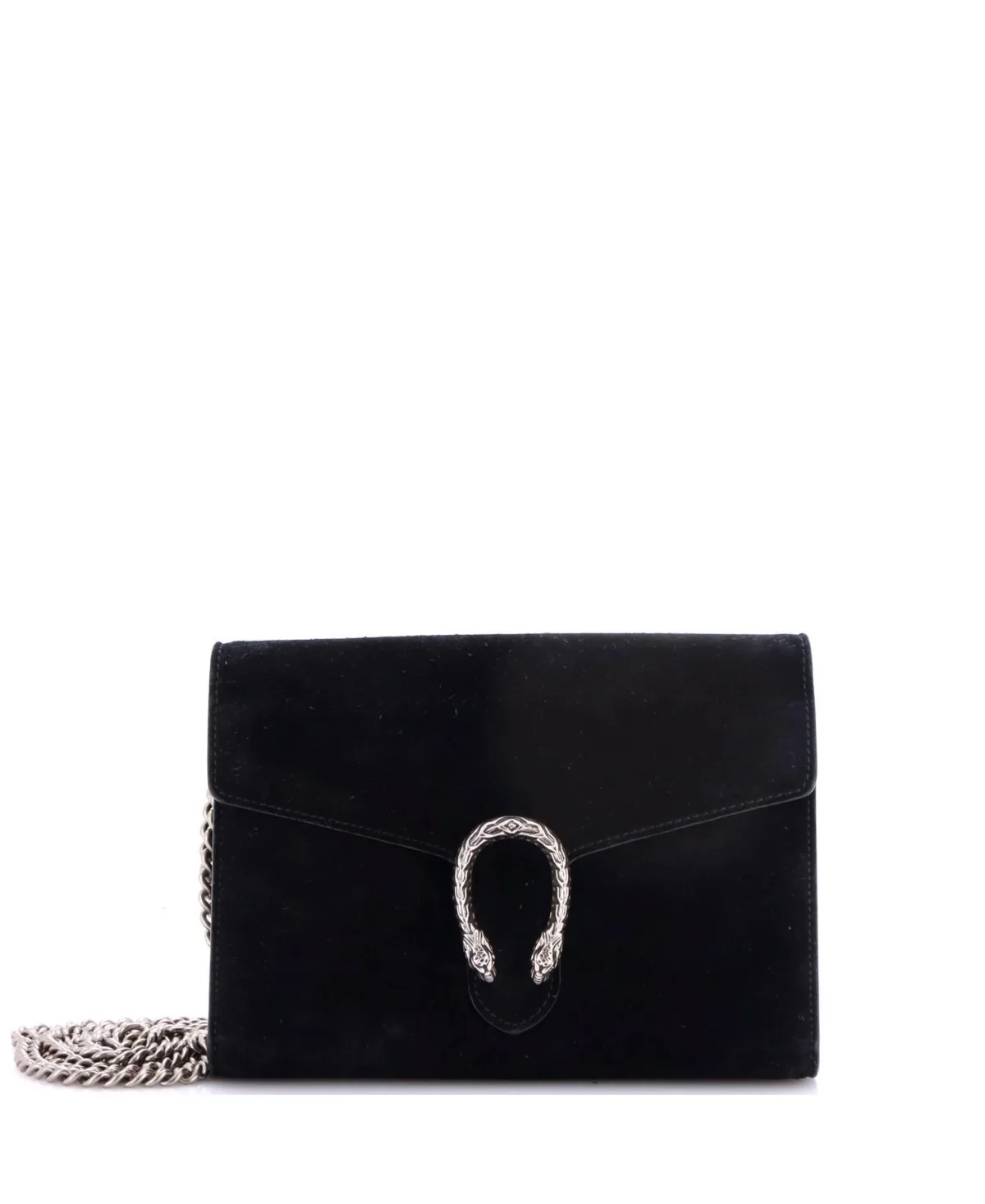 Pre-Owned Gucci Small Dionysus Chain Wallet Suede by Gucci