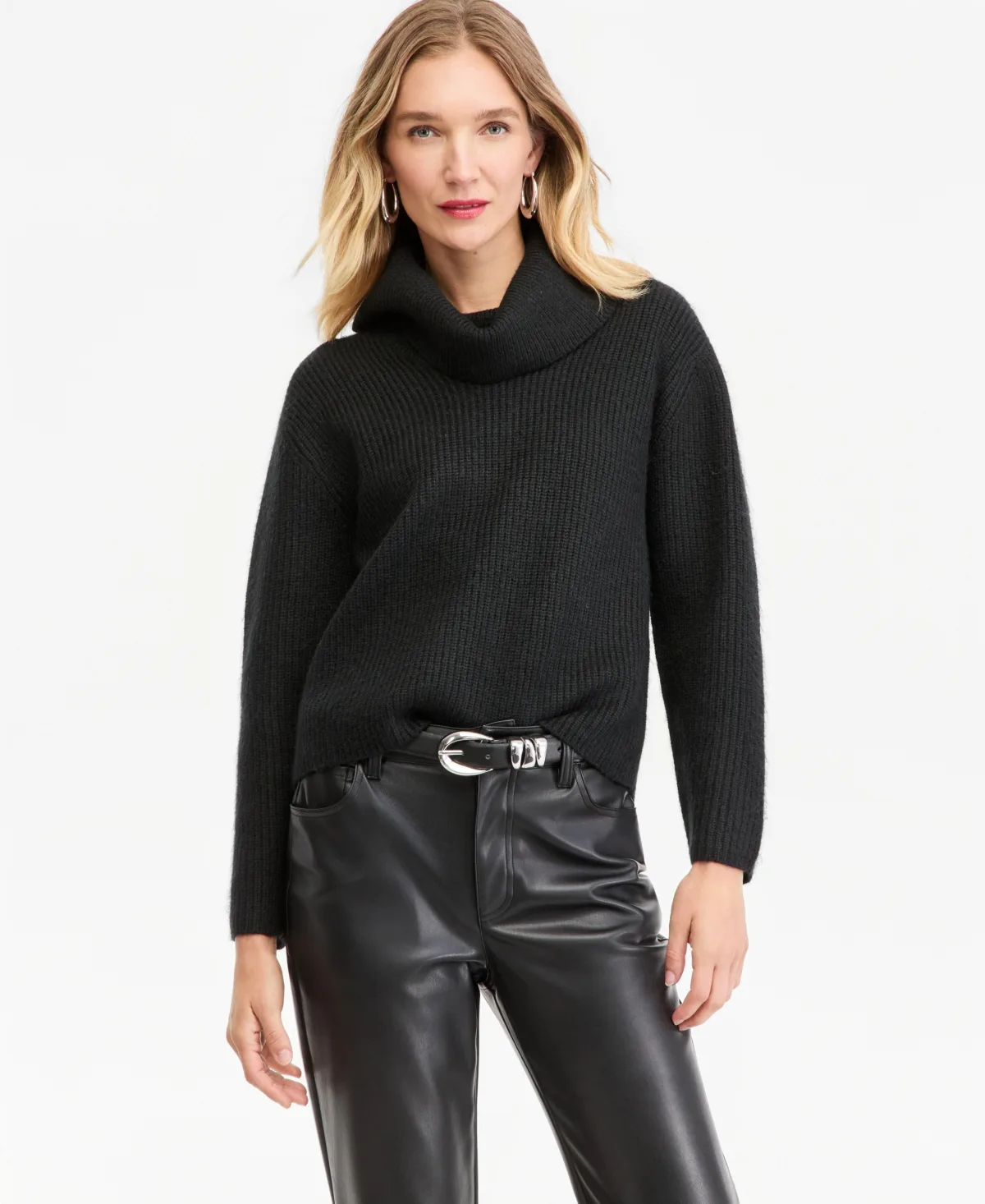 I.n.c. International Concepts Cowl-Neck Long-Sleeve Sweater by INC International Concepts