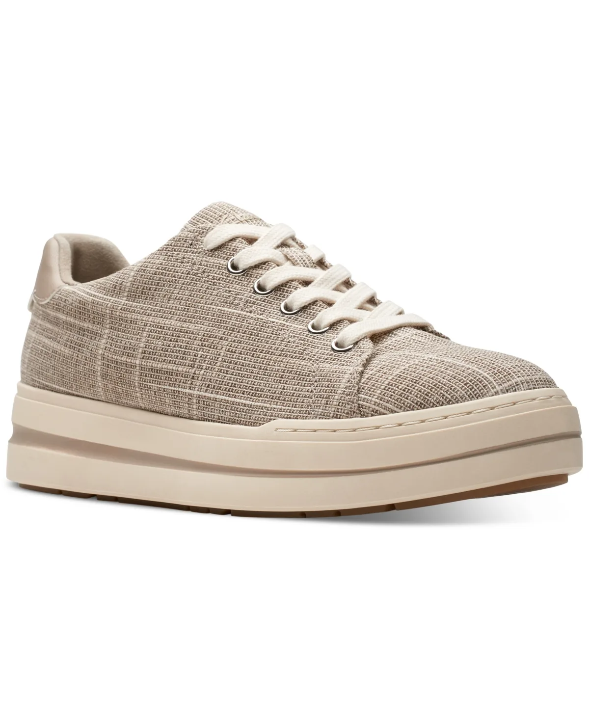 Cloudsteppers Audreigh Sun Lace-Up Platform Sneakers - Stone by Clarks