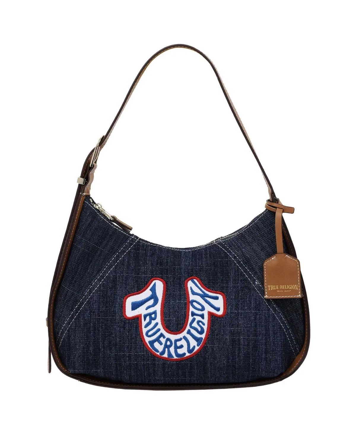 Retro Horseshoe Denim Hobo Bag by True Religion