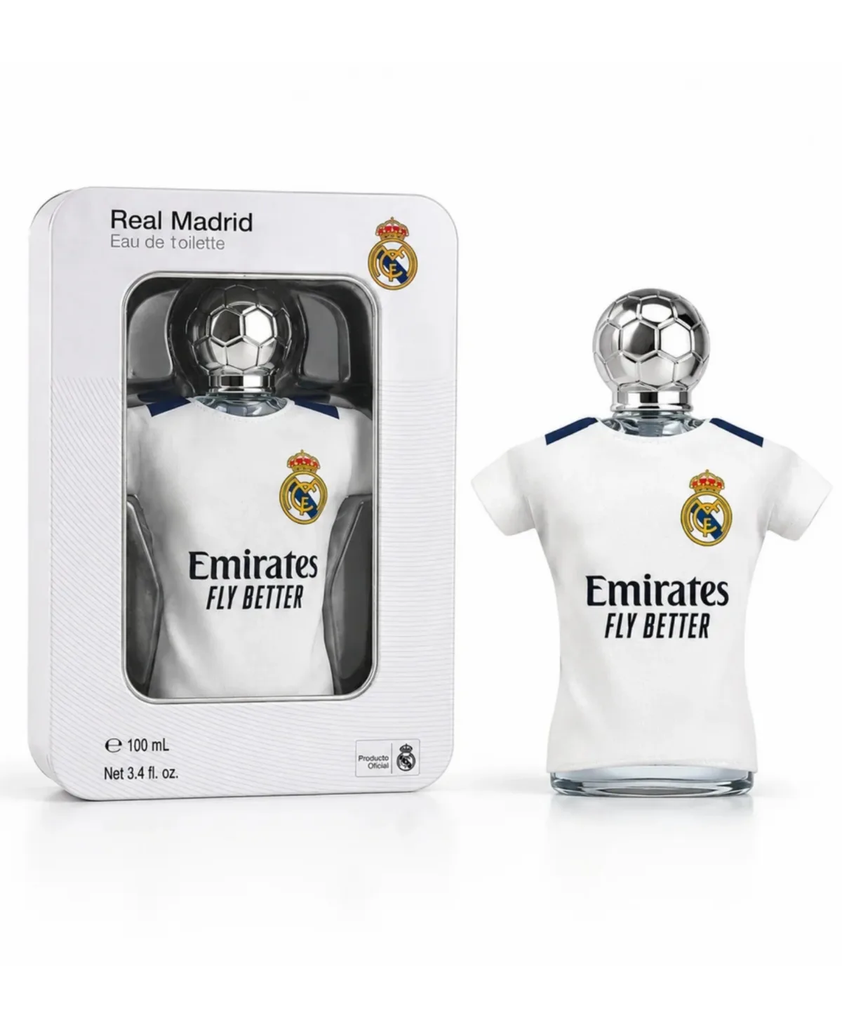 Eau De Toilette with Metallic Box 3.4 oz by Real Madrid