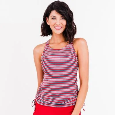 Maya Tankini Swim Top with Removable Cups Swim Bottoms by Calypsa