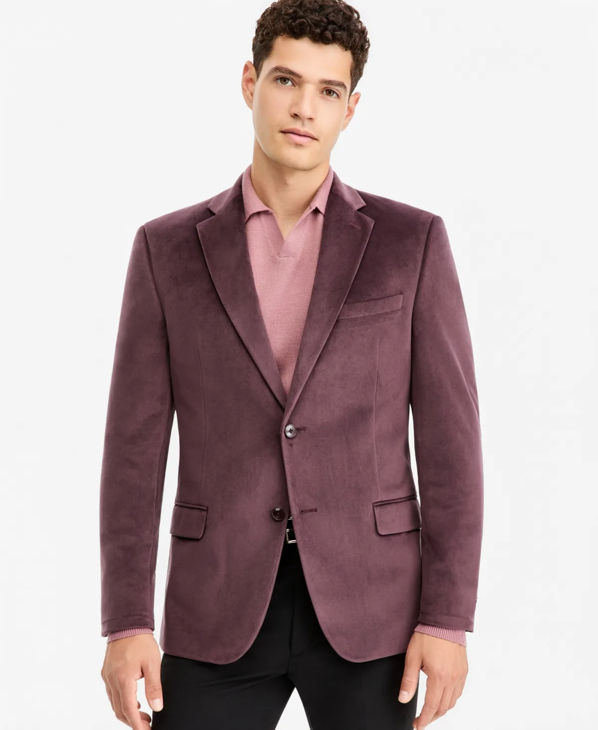 Slim-Fit Velvet Sport Coat by Bar III