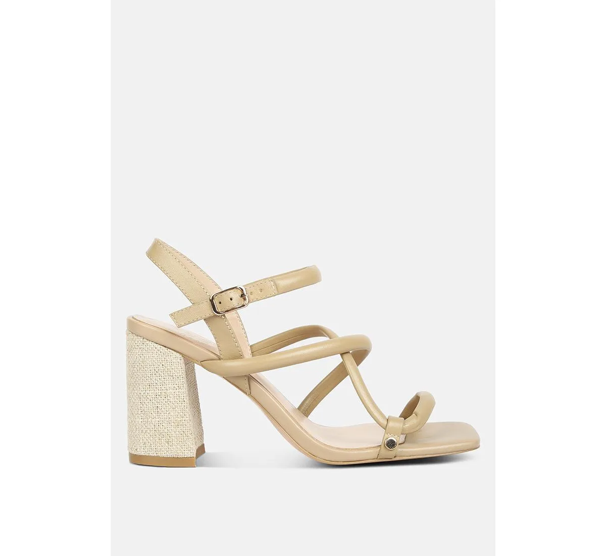 Artha Open Square Toe Block Heel Sandals by Rag & Co