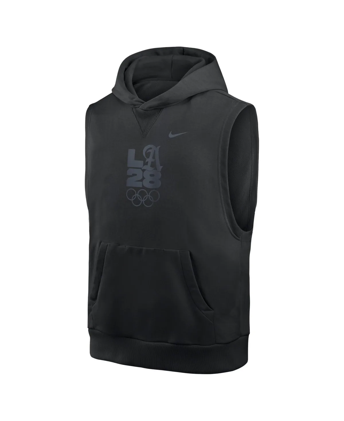 LA2 Sleeveless Fleece Cotton-Blend Hoodie by Nike