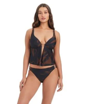 Palm Breeze Fly Away Over the Shoulder Tankini Bottoms by Bar III