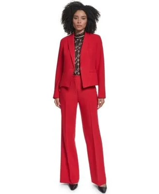 Kl186 Cropped Shoulder Padded Blazer by Karl Lagerfeld
