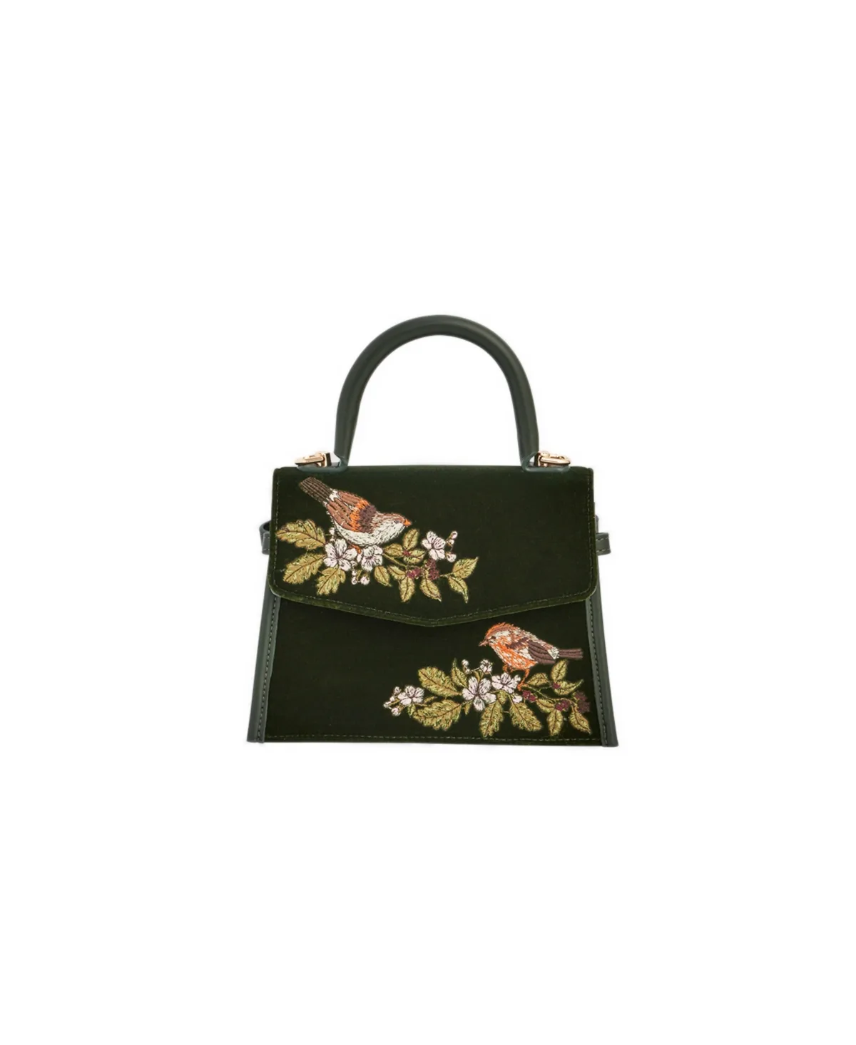Eliza Wren Embroidered Top Handle Bag by Fable England