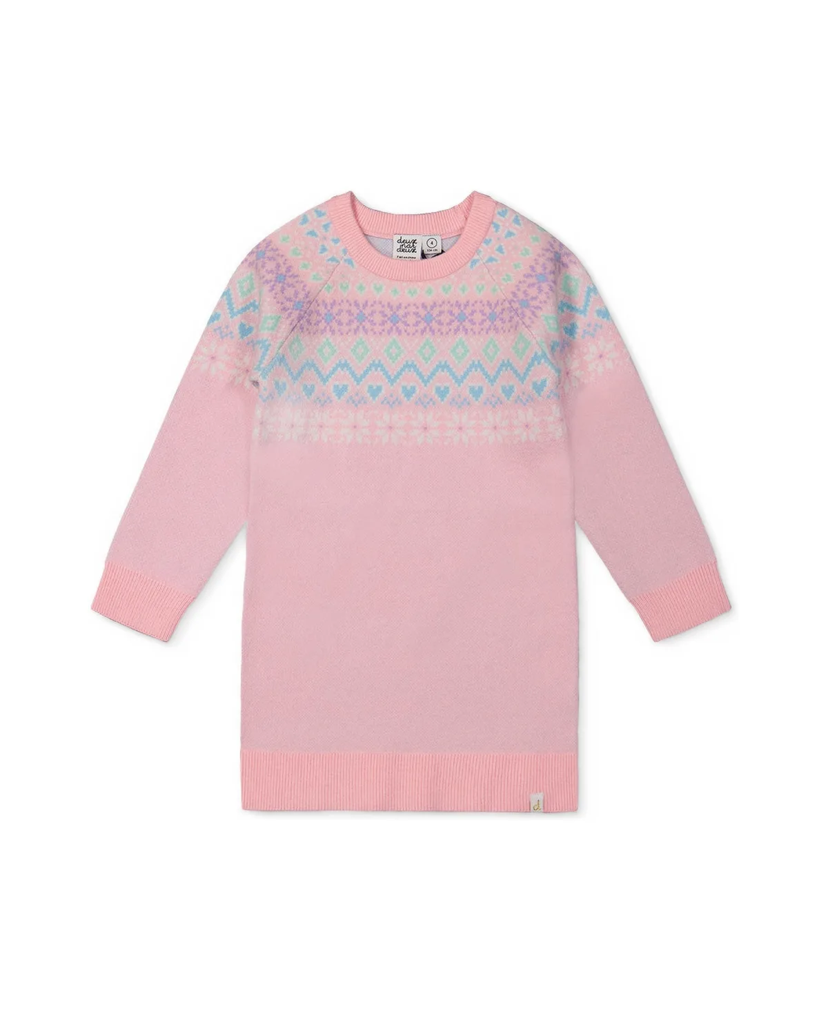 Apres-Ski Fair Isle Knit Dress by Deux Par Deux