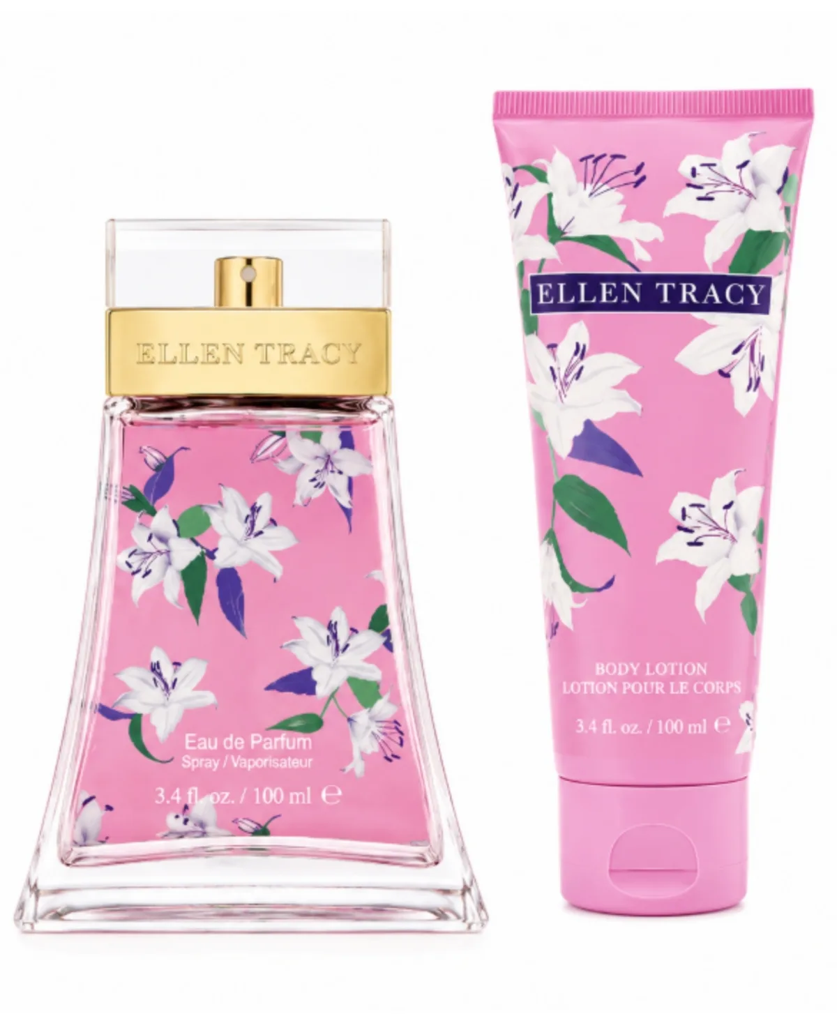 Ellen Tracy Sparkling Eau De Parfum Spray and Body Lotion Set, 3.4 Fl oz by Ellen Tracy