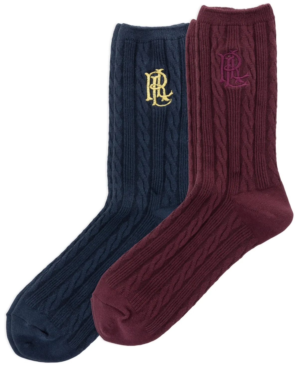 Lauren Ralph Lauren Cable Knit Socks, 2-Pack by Ralph Lauren