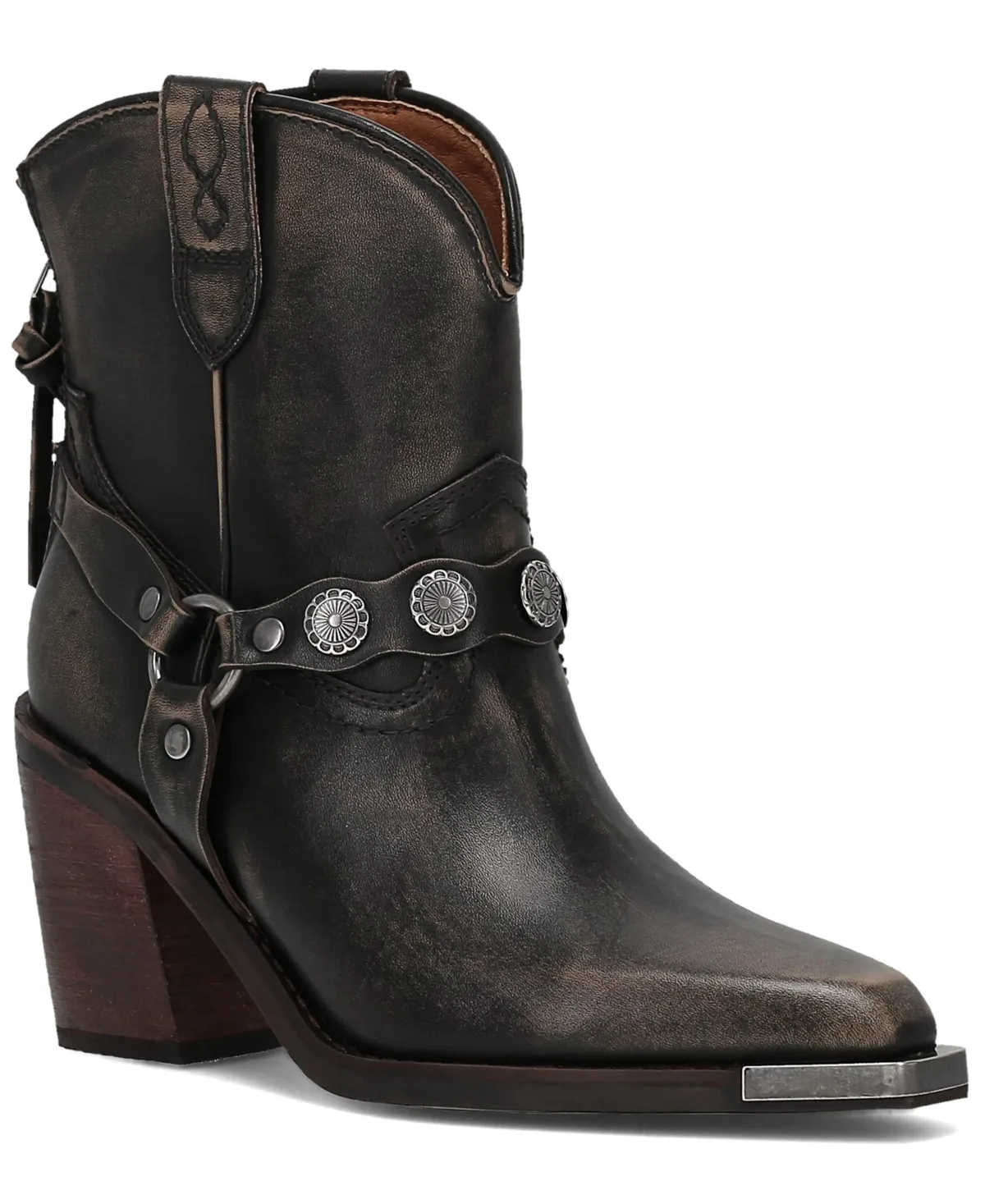 Ashlyn Mini Concho Block Heel Casual Booties by Frye