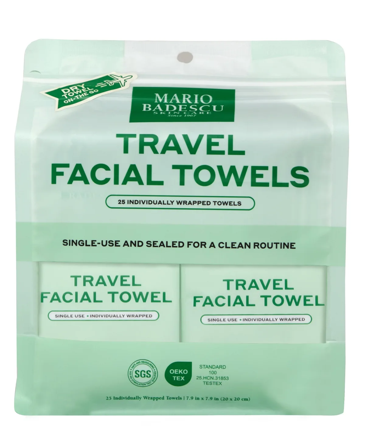 Travel Fresh Facial Towels 25-Pack by Mario Badescu