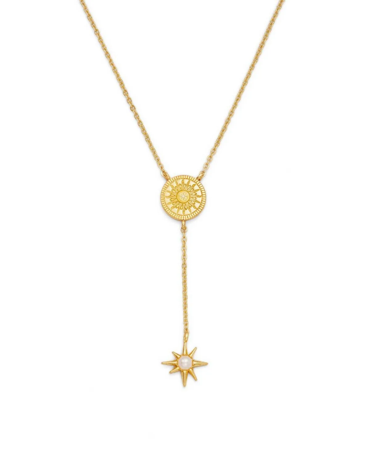 Sun Lariat Necklace by Fable England