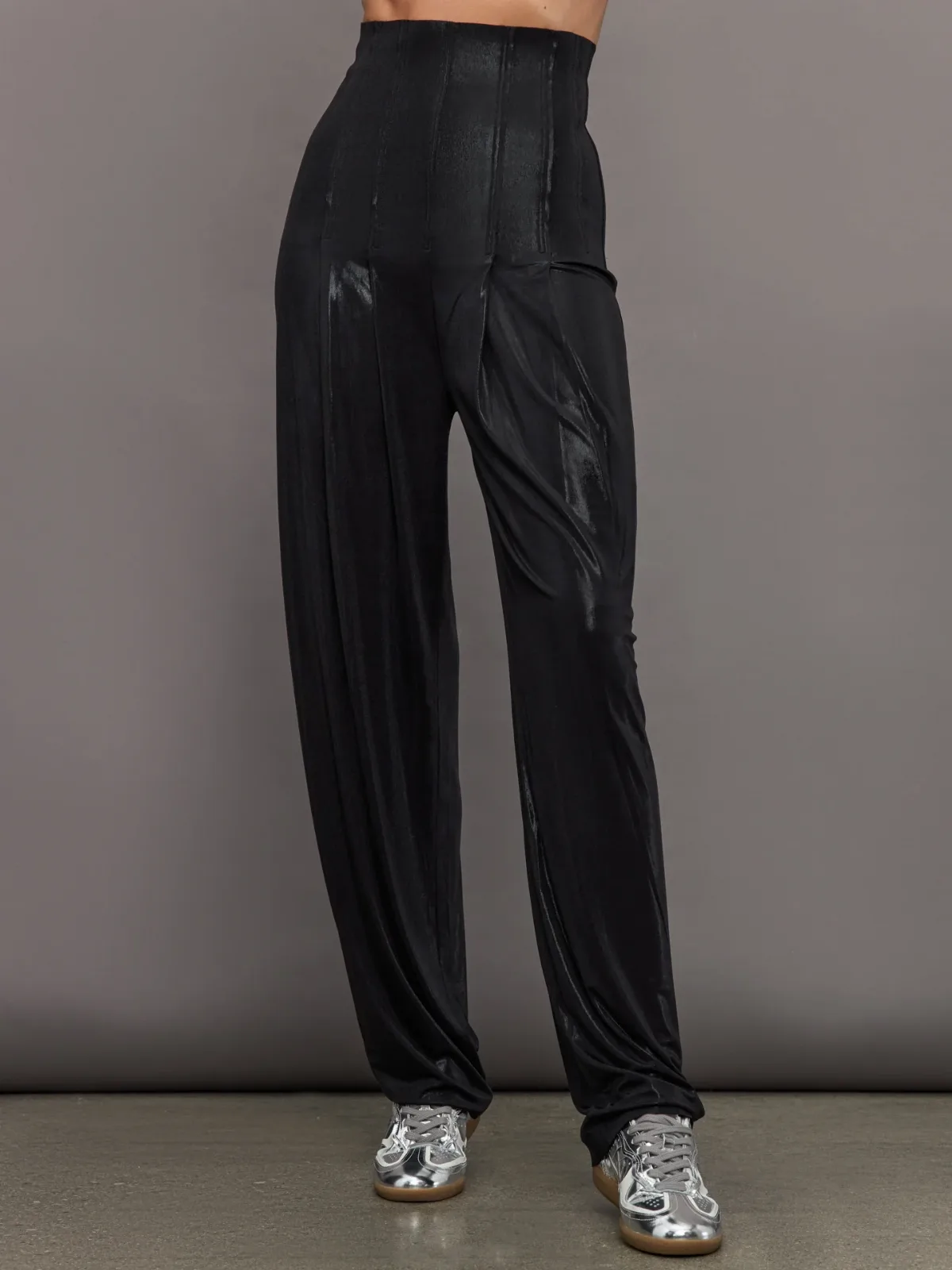 High Waist Tailored Pleat Pant by Norma Kamali