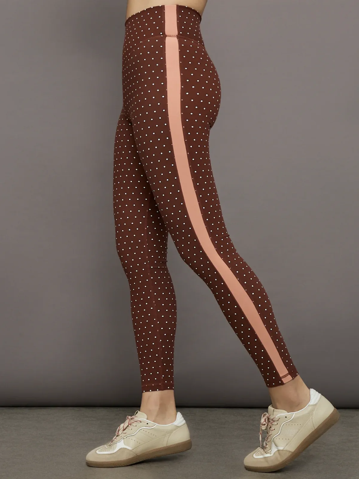 Maho 25in High Rise Midi Pant - Polka Dots by The Upside