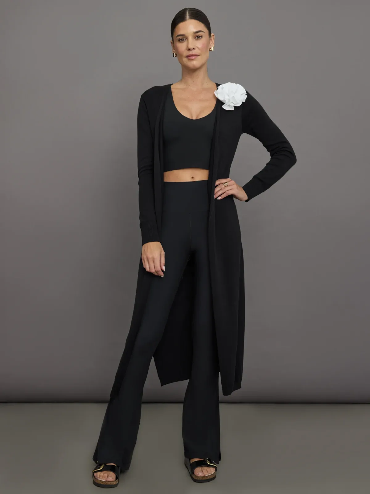 Rosette Longline Sweater by Carbon38