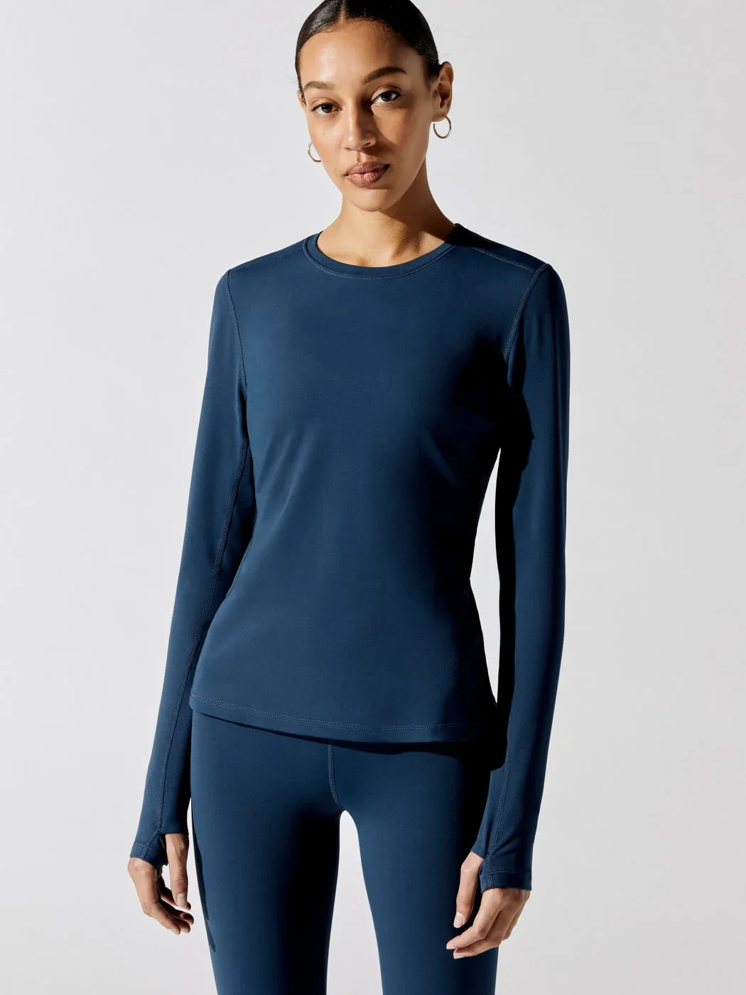 Long Sleeve Top in Diamond Compression by Carbon38