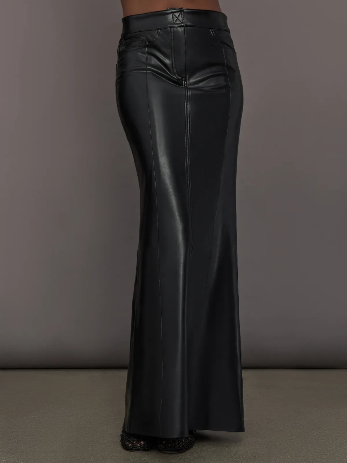 Straight Jean Skirt to Floor by Norma Kamali