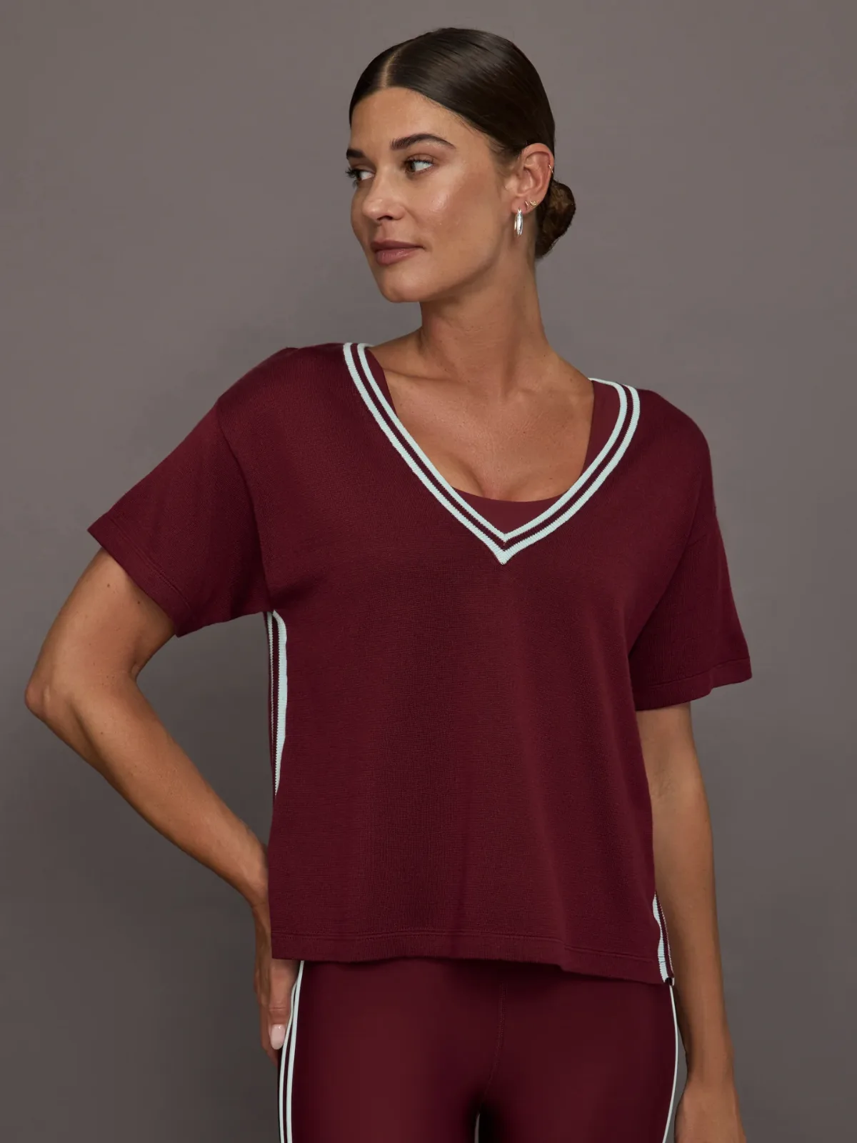 Sienna V Neck Tee by The Upside