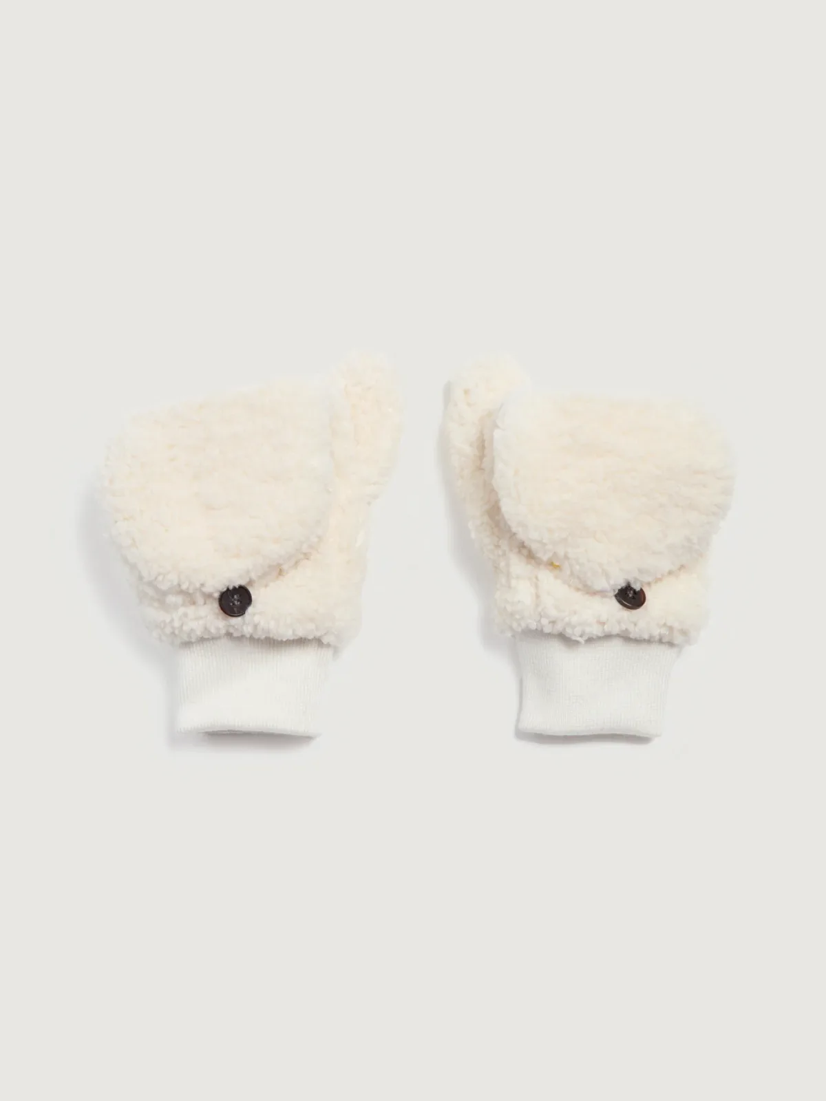 Faux Sherpa Flip Top Mittens by Jocelyn