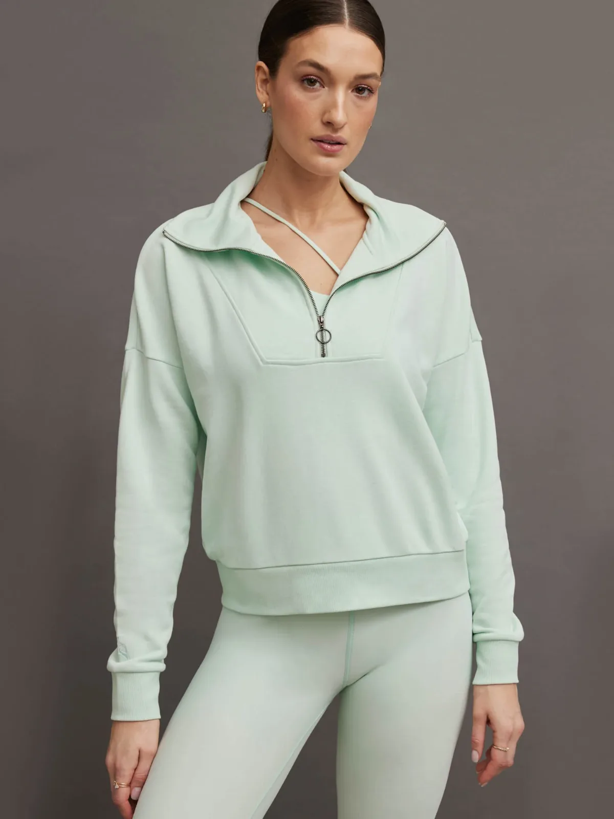 French Terry Half Zip by Carbon38