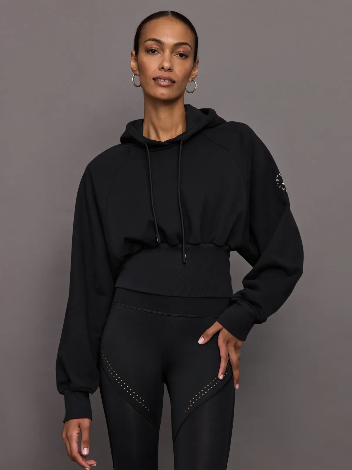 Adidas by Stella Mccartney Asmc Truelife Cropped Hoodie