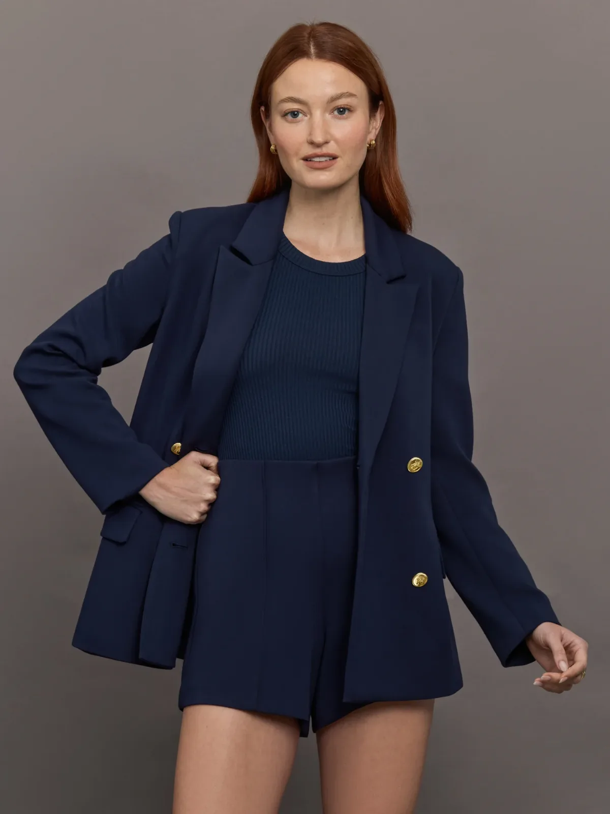 Double Breasted Blazer in Scuba by Carbon38