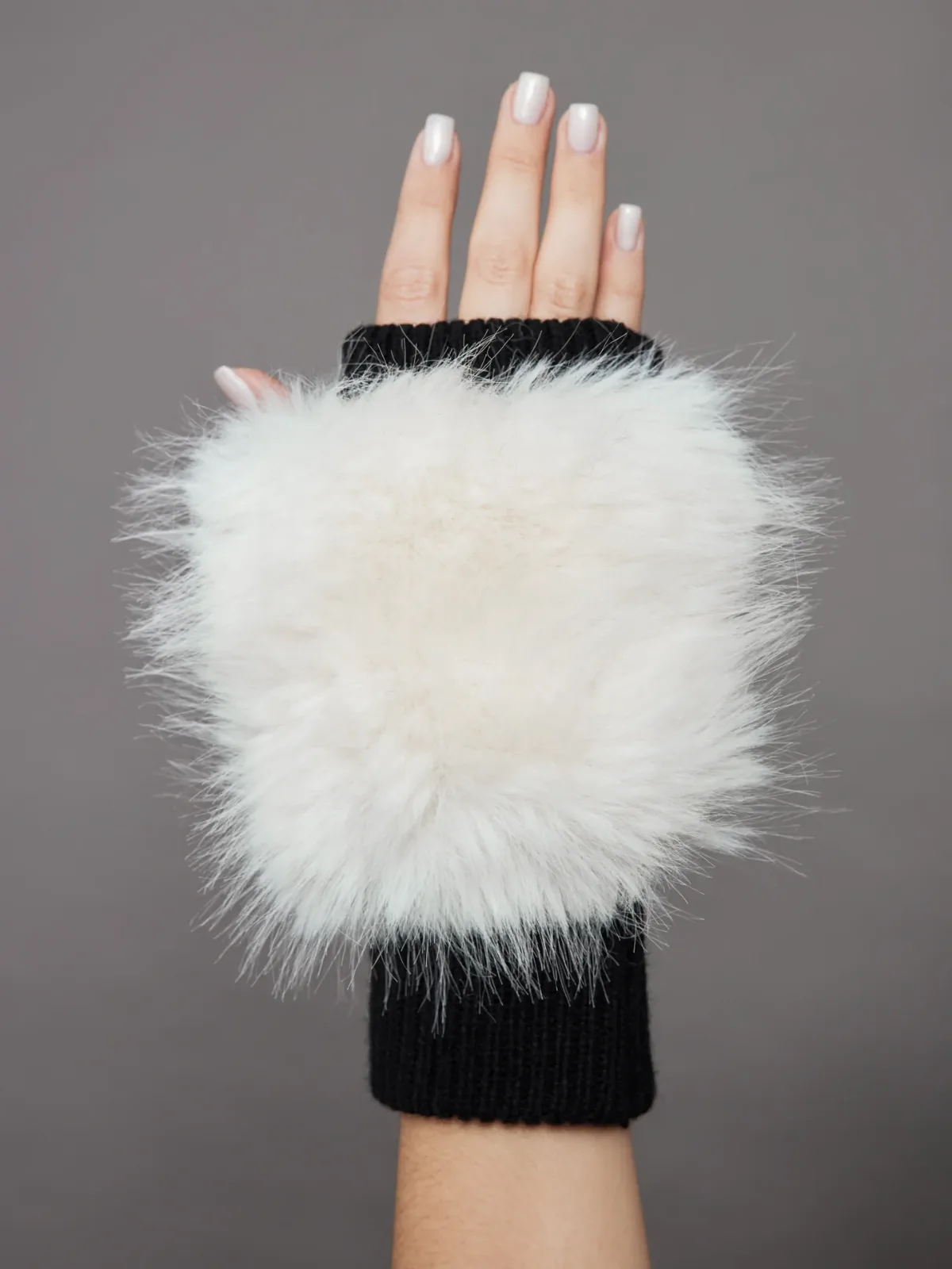 Faux Fox Knit Mittens by Jocelyn