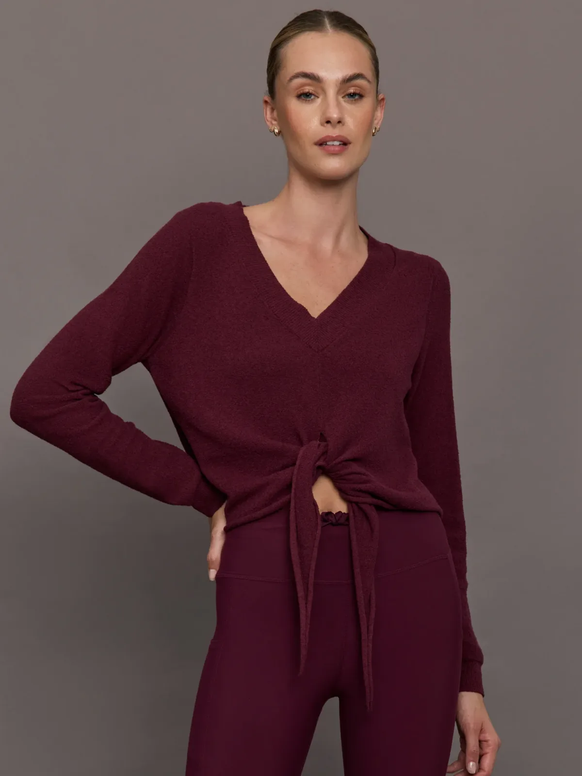 Knot Front Sweater by Carbon38