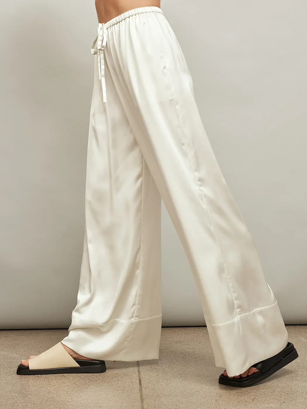 Satin Wide Leg Pant by Carbon38