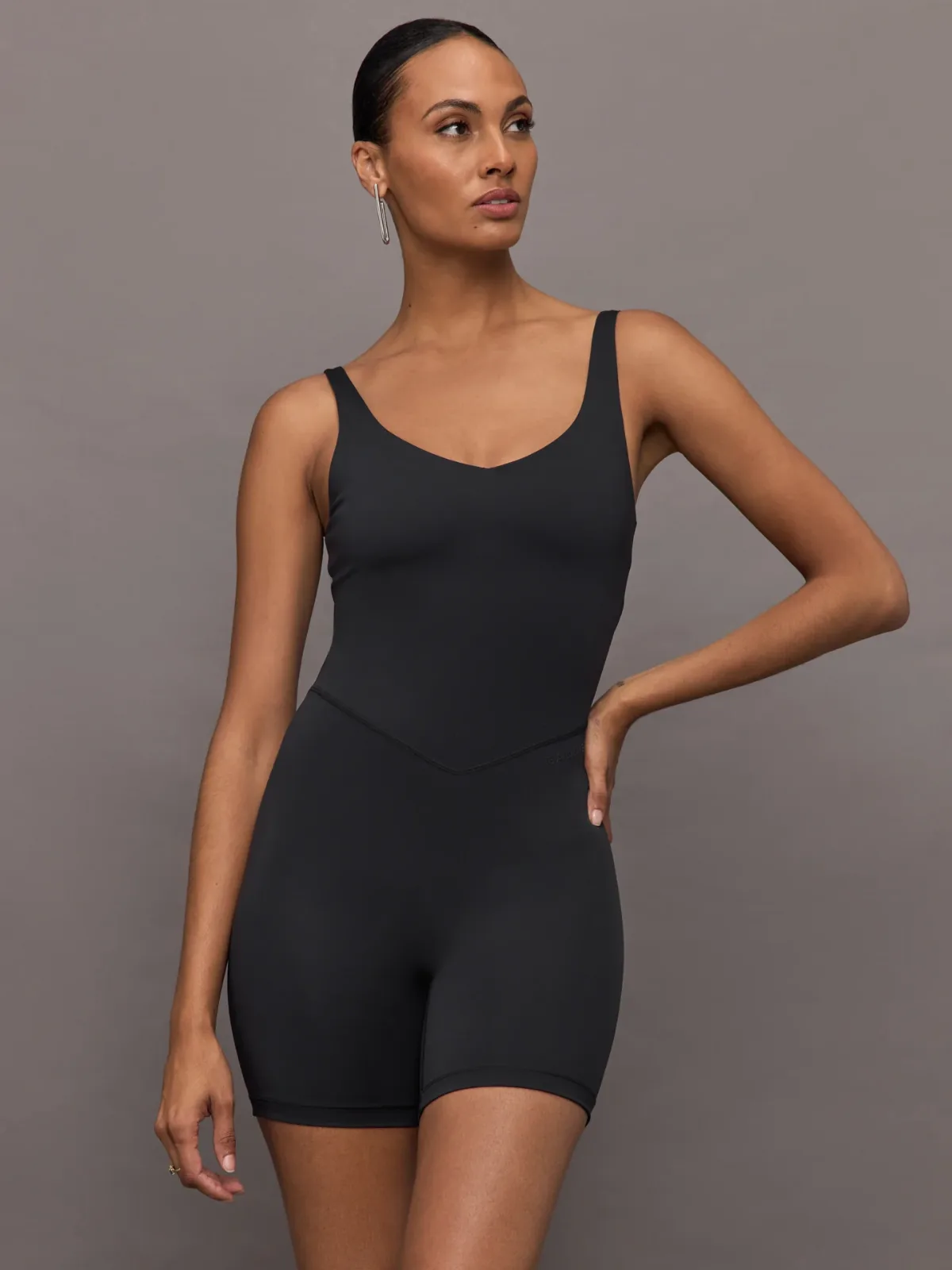 V-Neck Tempo Short Catsuit by Bandier