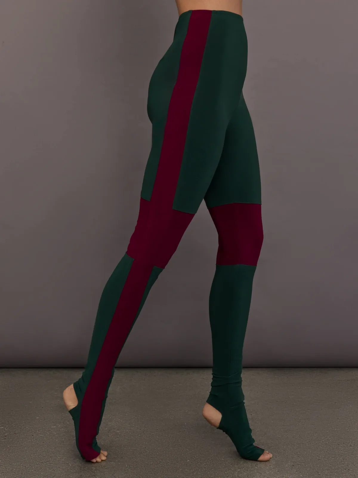 Side Stripe Legging with Knee Patch by Norma Kamali