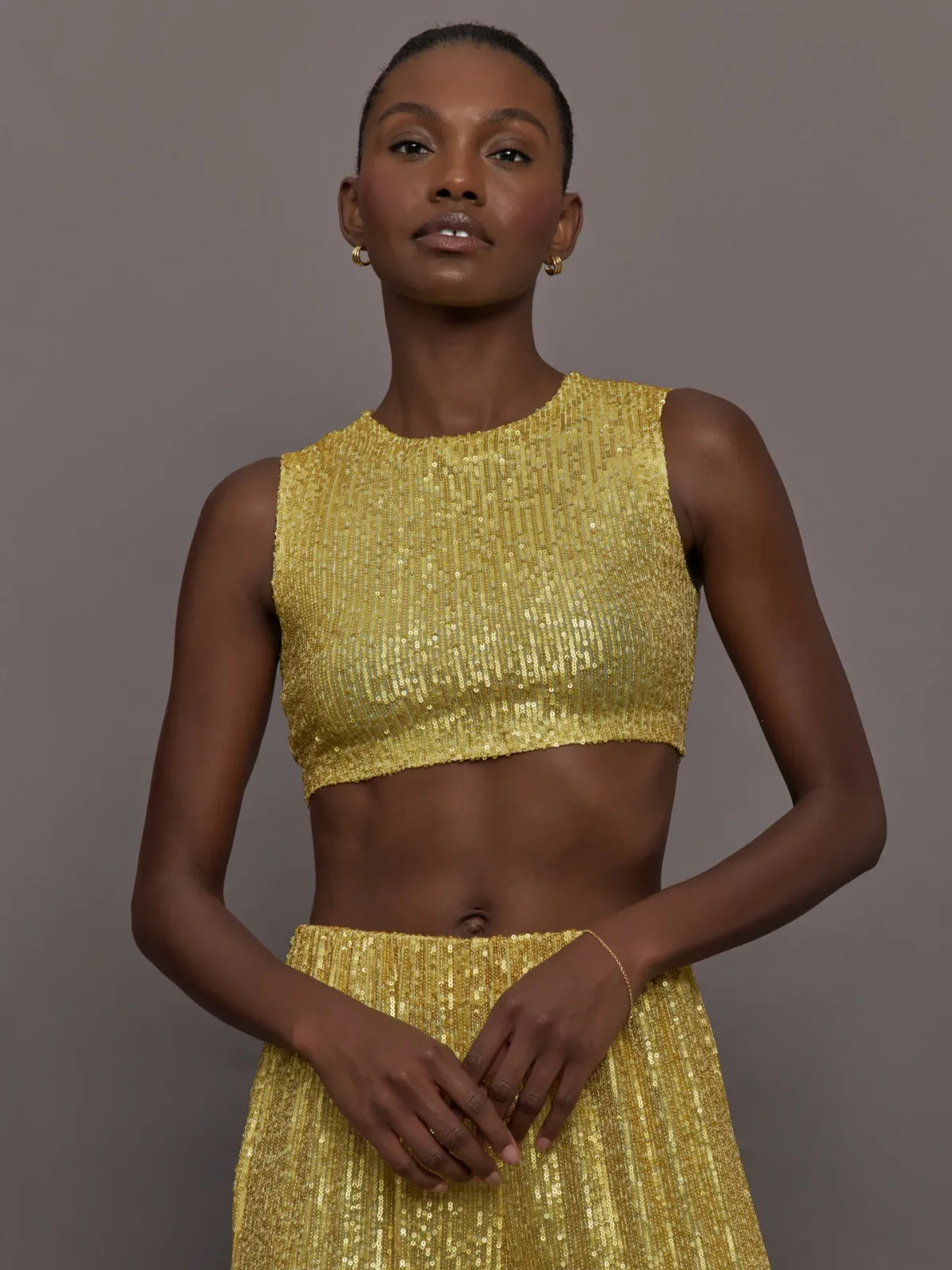 Sleeveless Slim Fit Cropped Top